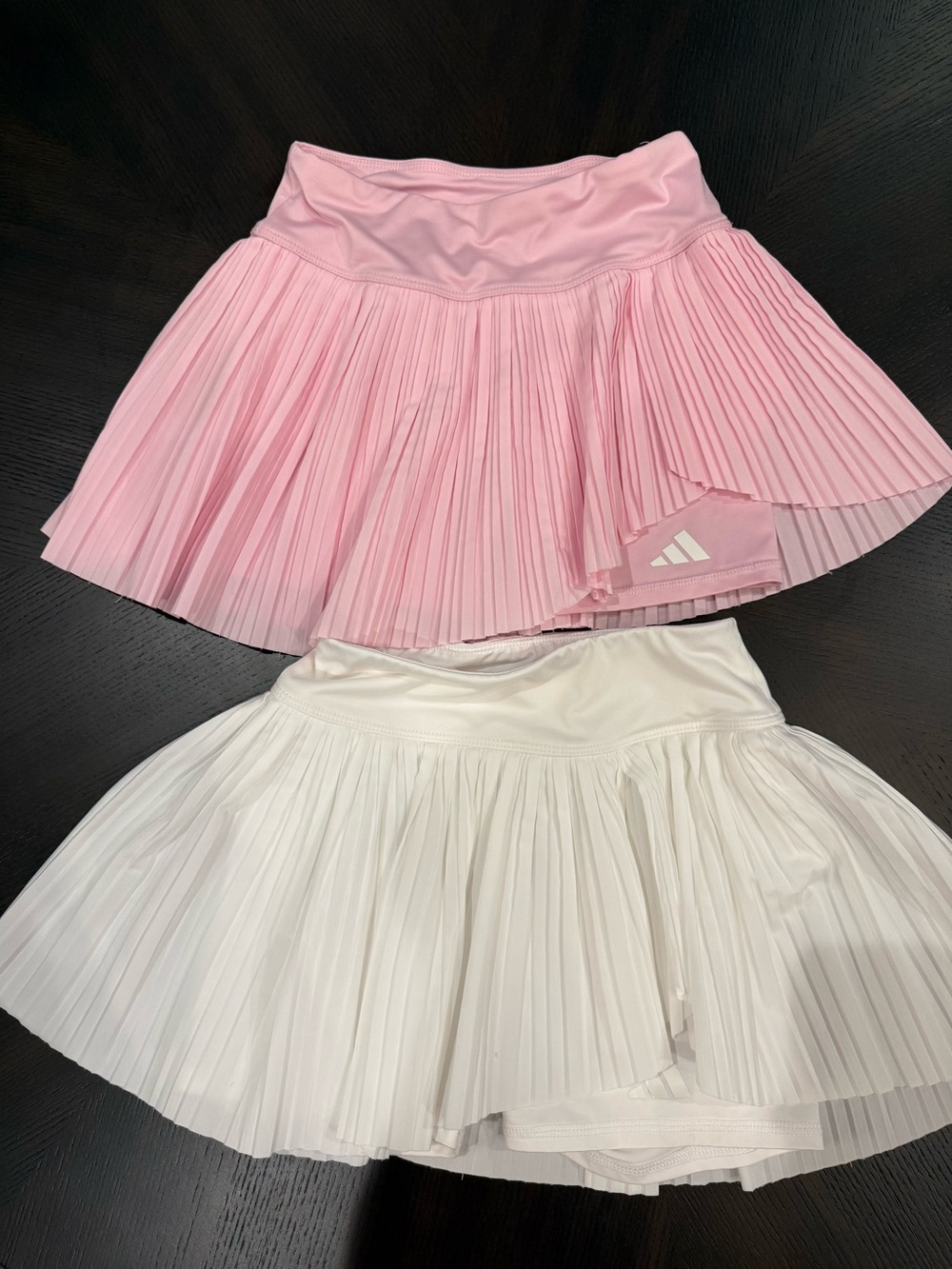 adidas Girls Pleated Tennis golf Skirt/skorts in Pink & White size 7/8